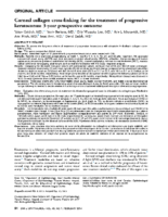 Corneal collagen cross-linking for the treatment of progressive keratoconus: 3-year prospective outcome